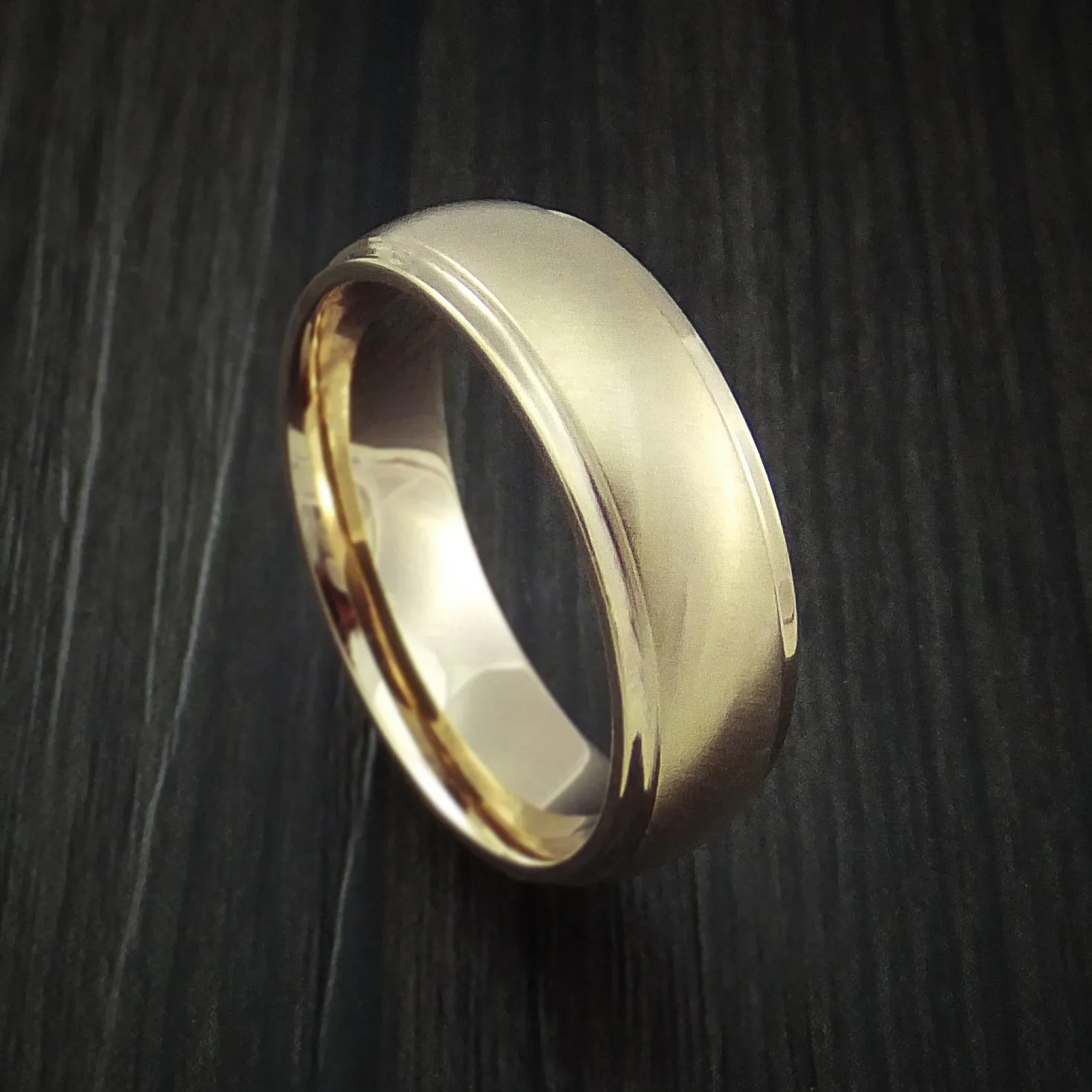 14K Rose Gold Classic Style Wedding Men's Band Custom Made