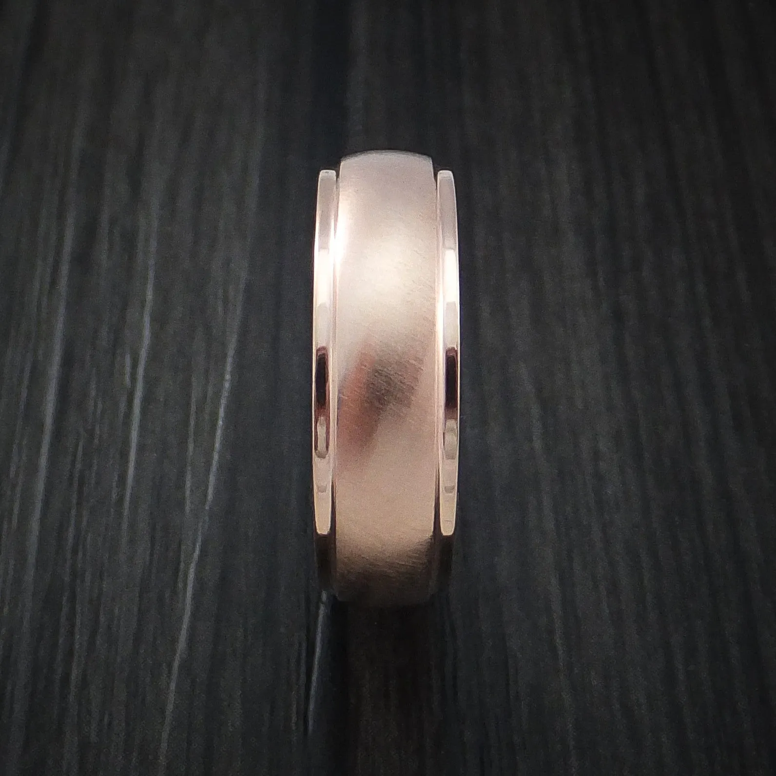 14K Rose Gold Classic Style Wedding Men's Band Custom Made