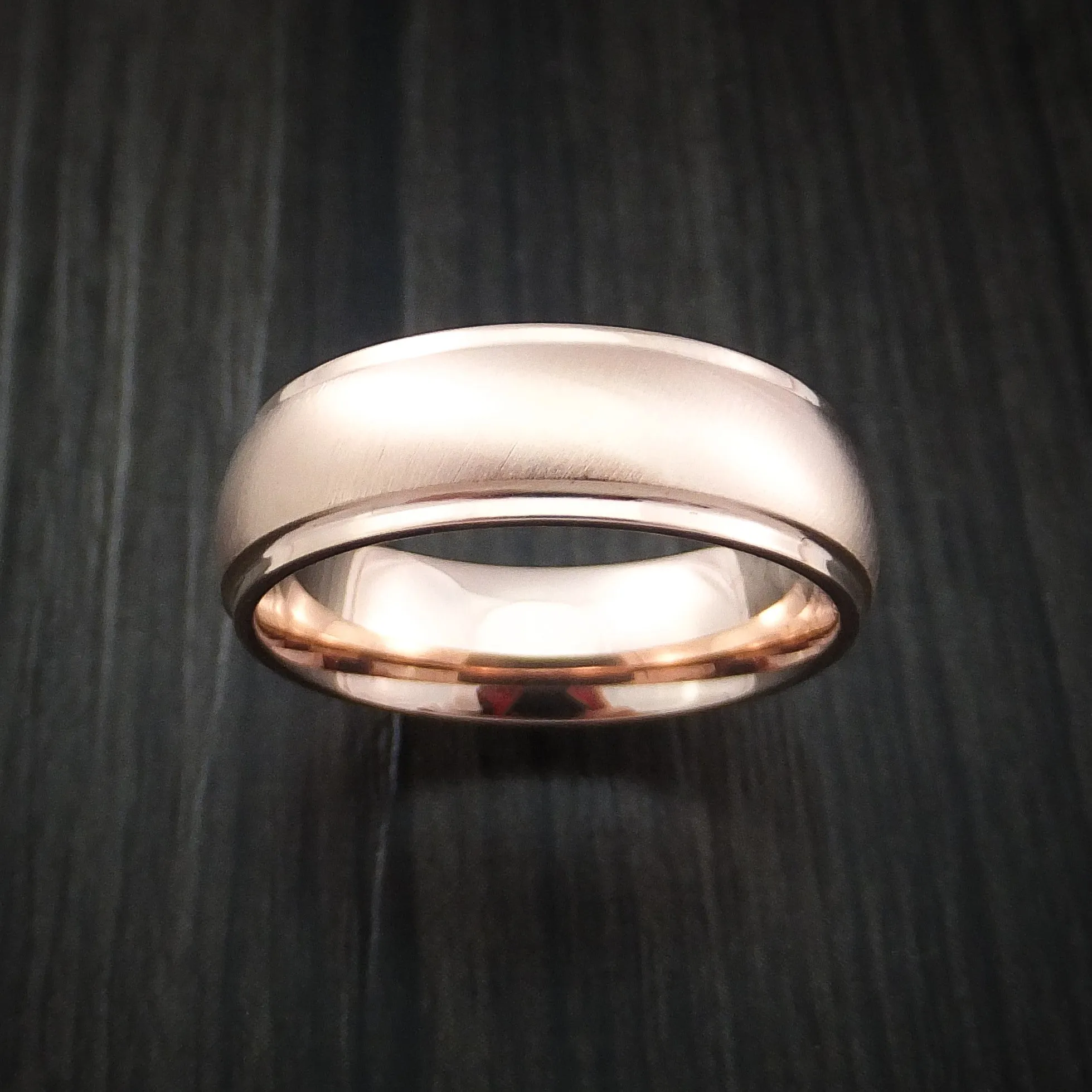 14K Rose Gold Classic Style Wedding Men's Band Custom Made