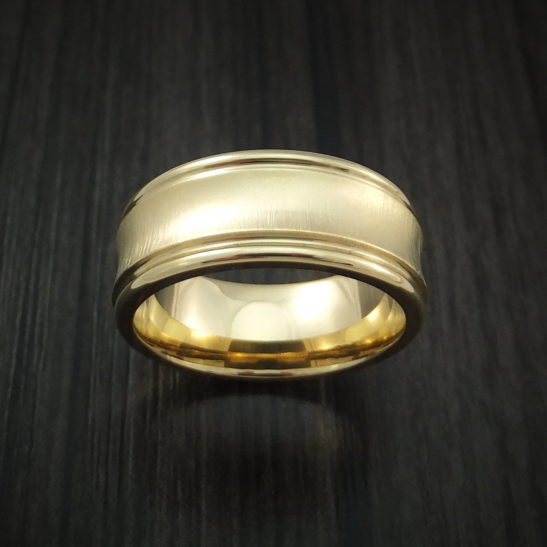 14K Yellow Gold Classic Style Wedding Men's Band Custom Made