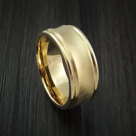 14K Yellow Gold Classic Style Wedding Men's Band Custom Made