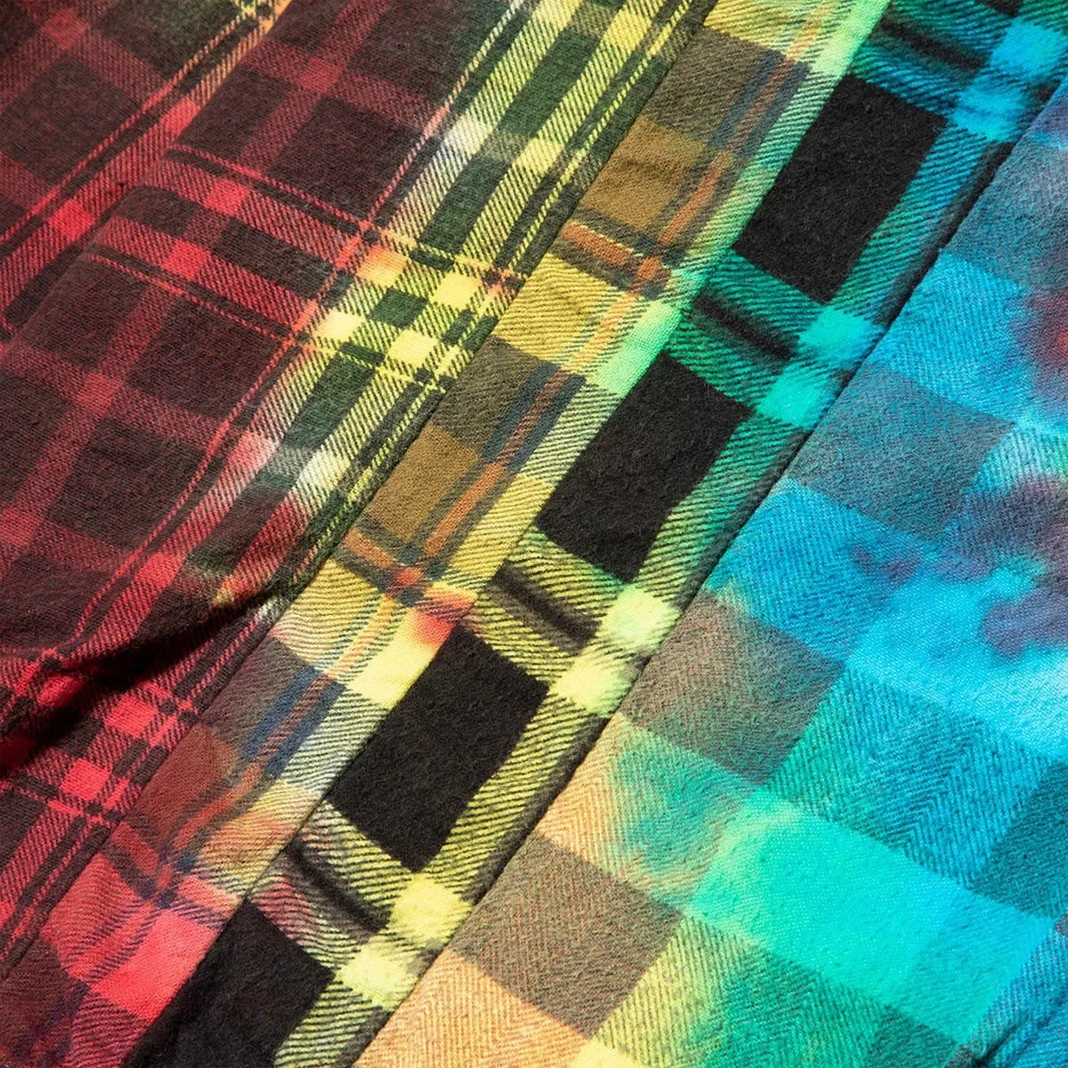 7 CUTS FLANNEL TIE DYE SHIRT FW20 19