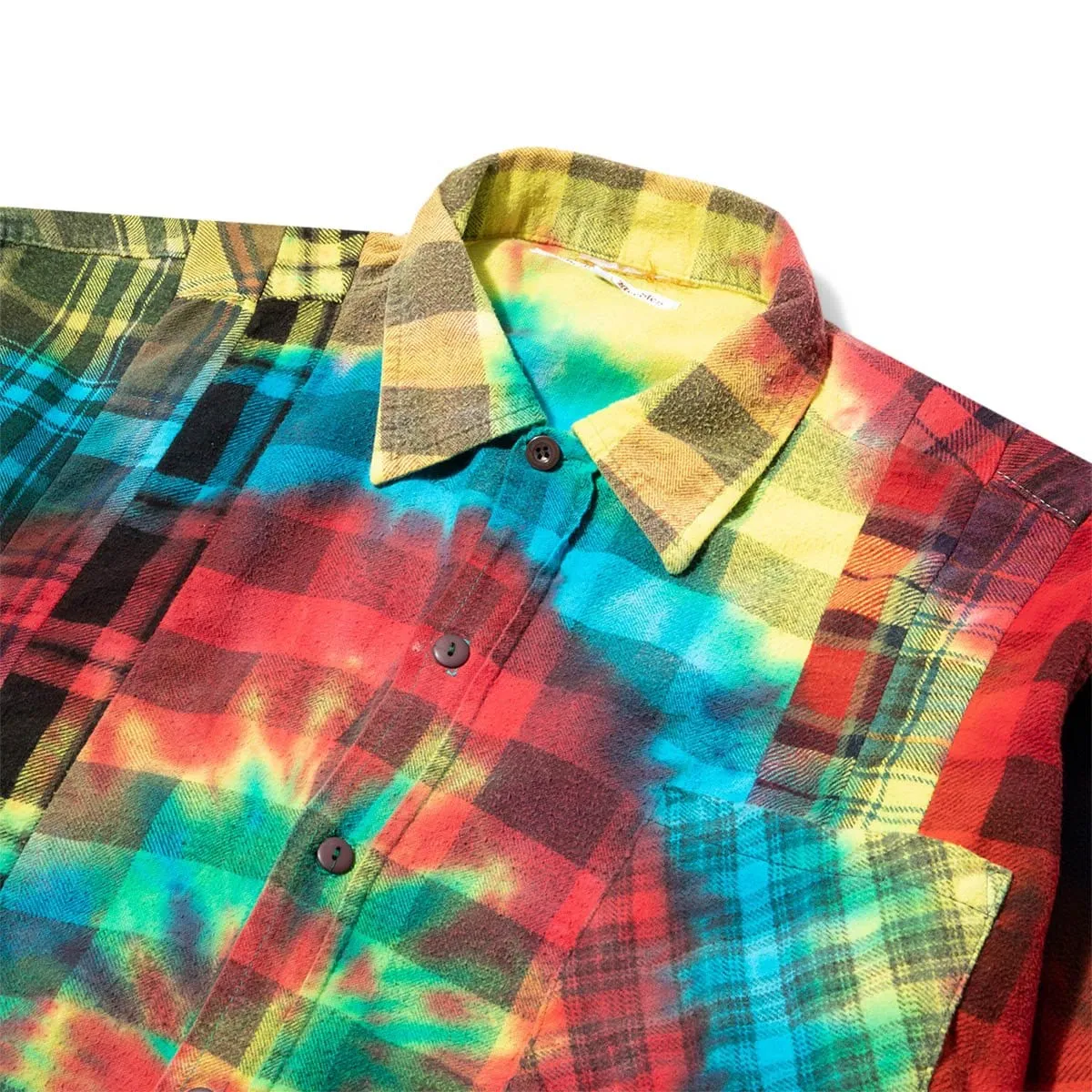 7 CUTS FLANNEL TIE DYE SHIRT FW20 19