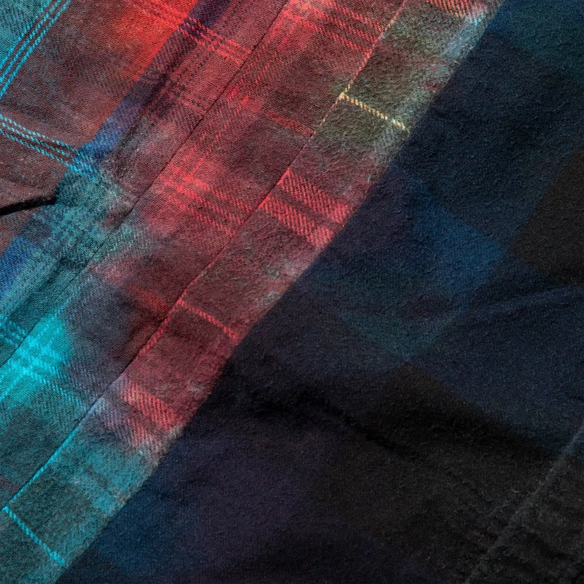 7 CUTS FLANNEL TIE DYE SHIRT FW20 21
