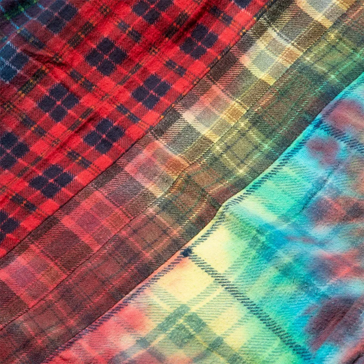 7 CUTS FLANNEL TIE DYE SHIRT FW20 22