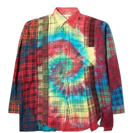 7 CUTS FLANNEL TIE DYE SHIRT FW20 22