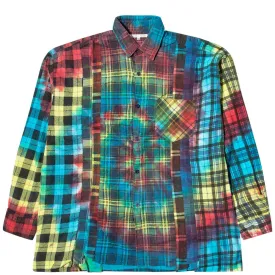7 CUTS FLANNEL TIE DYE SHIRT FW20 25