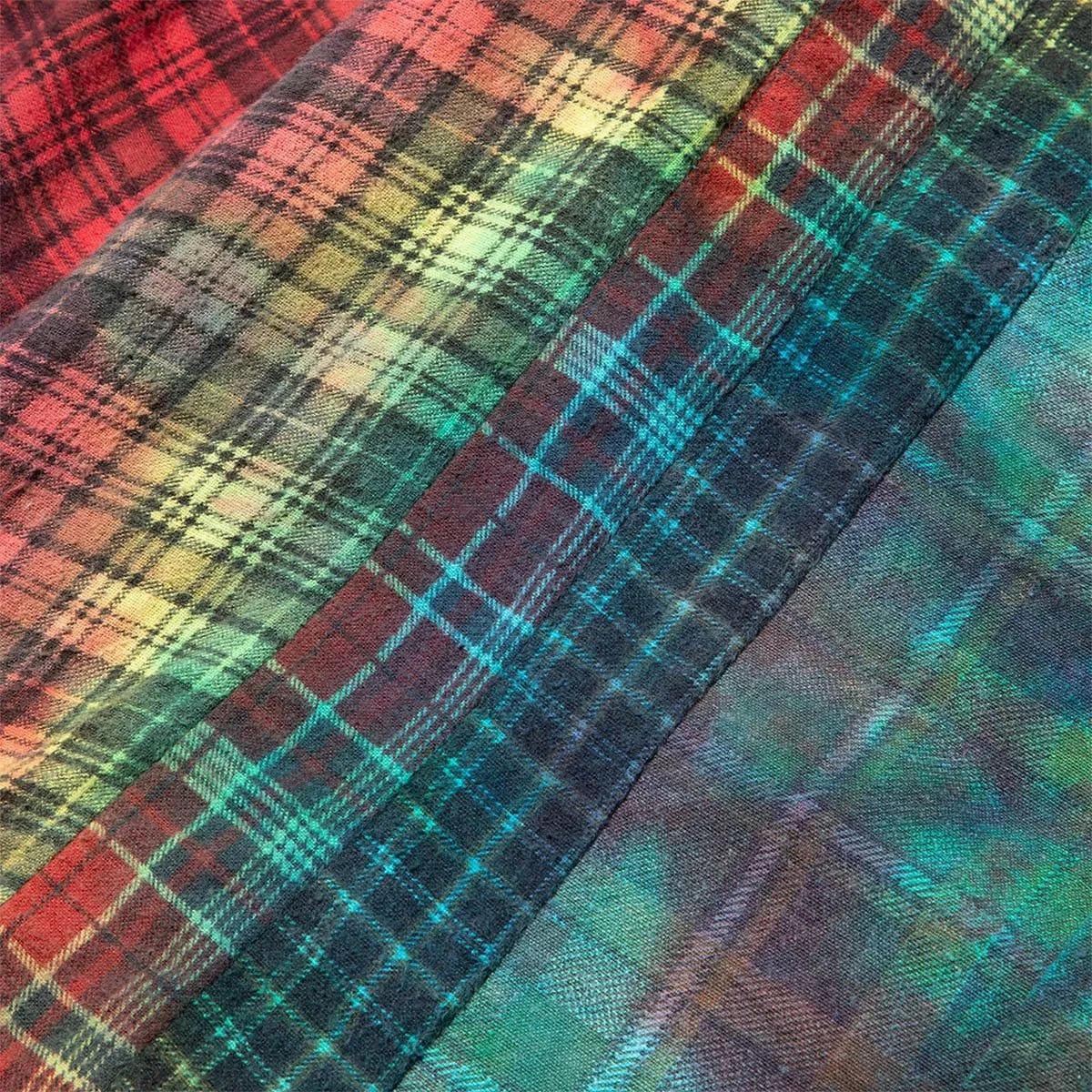 7 CUTS FLANNEL TIE DYE SHIRT FW20 4