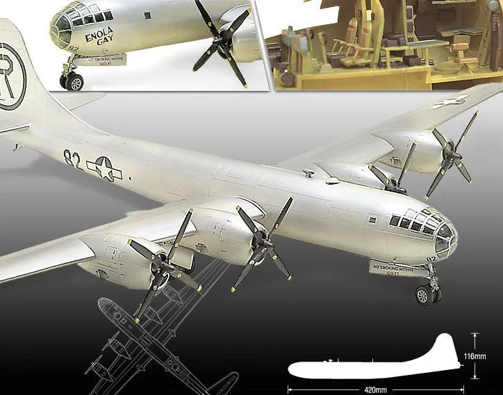 Academy Aircraft 1/72 B29A Enola Gay/Bockscar Bomber Kit