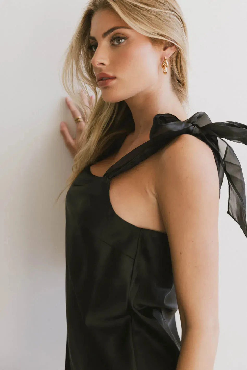 Adelle Satin Mini Dress