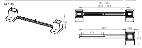 Adjustable Double Bed Raisers (Pair)