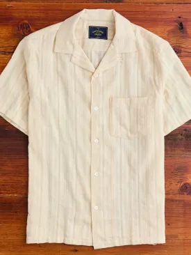 Almada Button-Up Shirt in Ecru