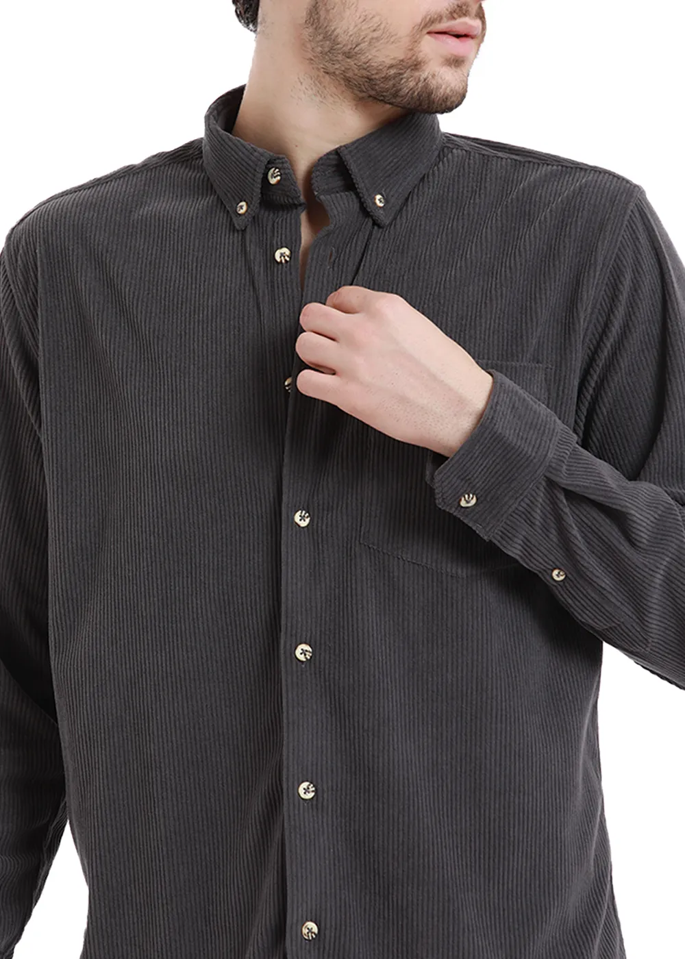 Anchor Grey Corduroy Shirt