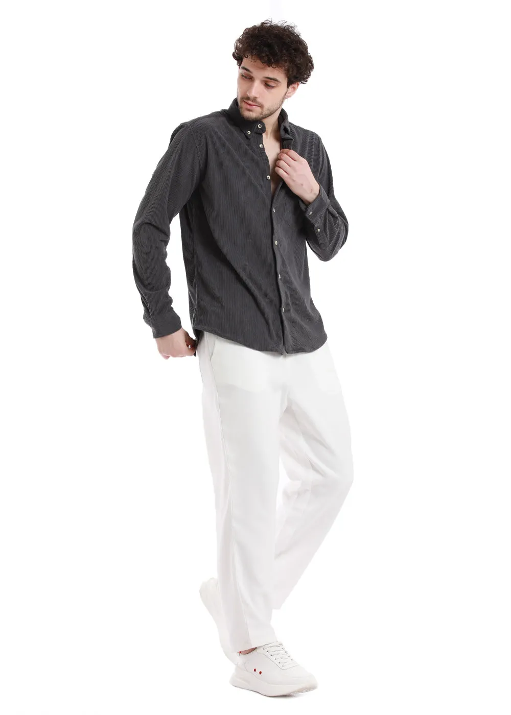 Anchor Grey Corduroy Shirt
