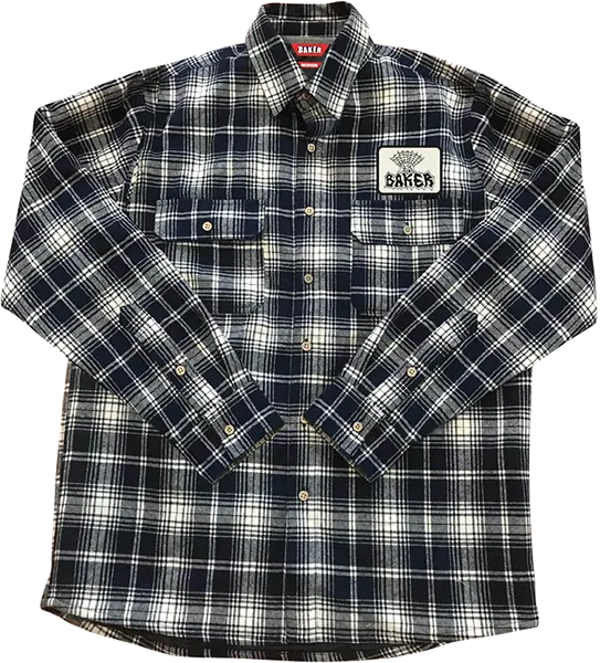 Baker Jolly Man Flannel Ls Size: SMALL Navy