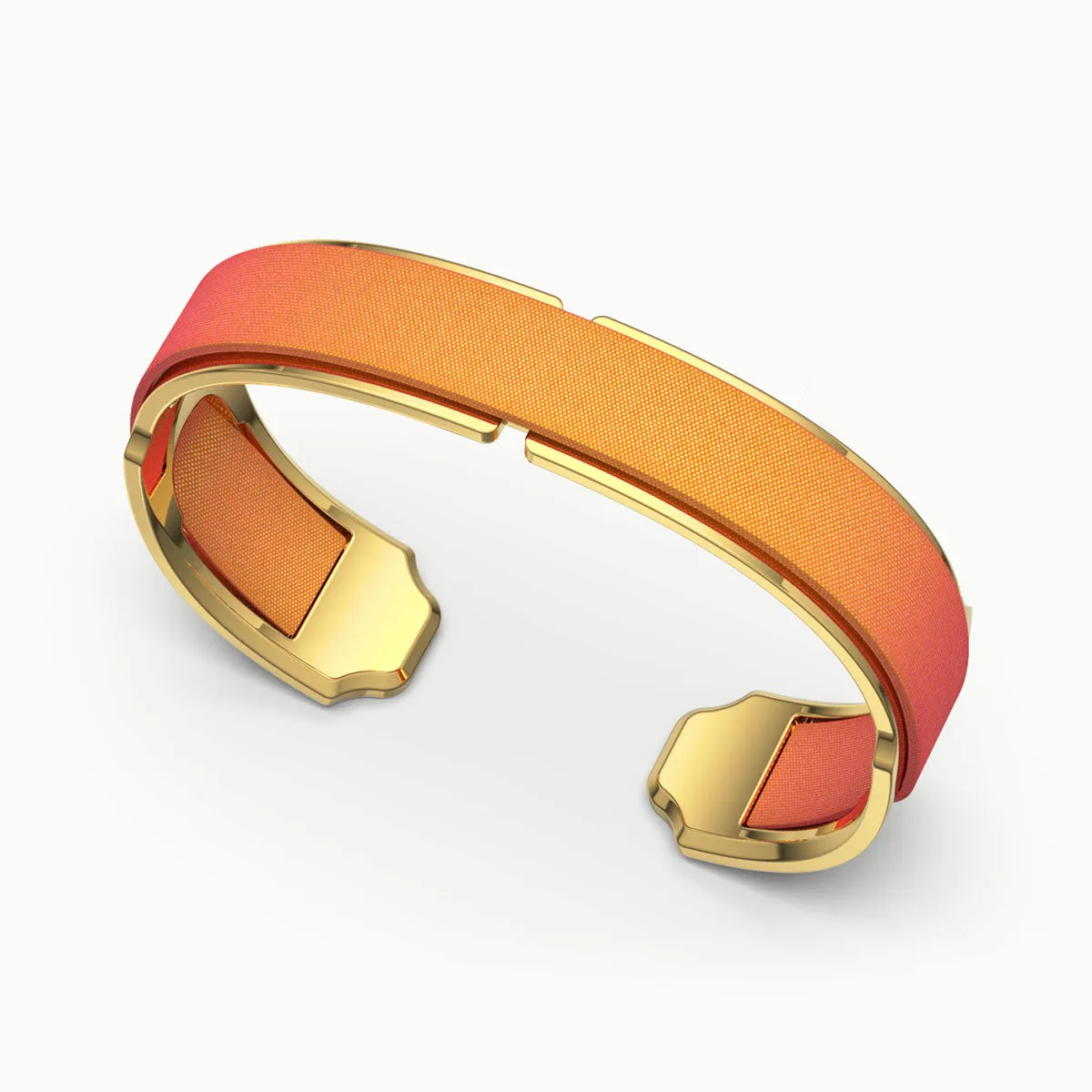 Bare Silk Cuff - Sunset Orange