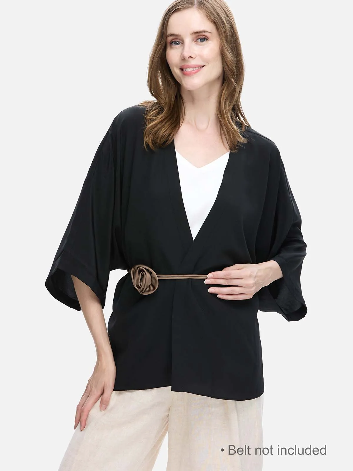 Black Silk Relax Cardigan