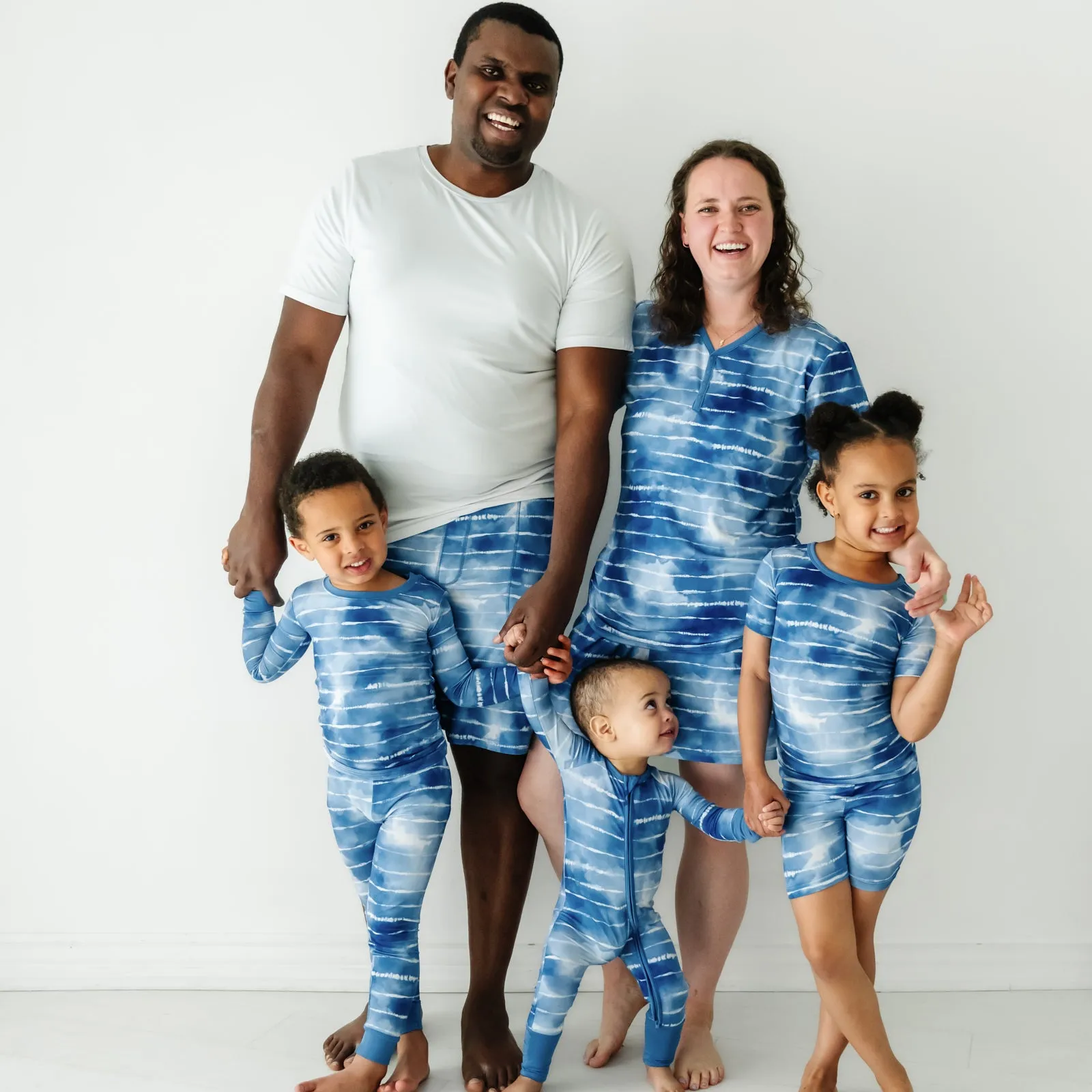 Blue Tie Dye Dreams Women's Pajama Shorts