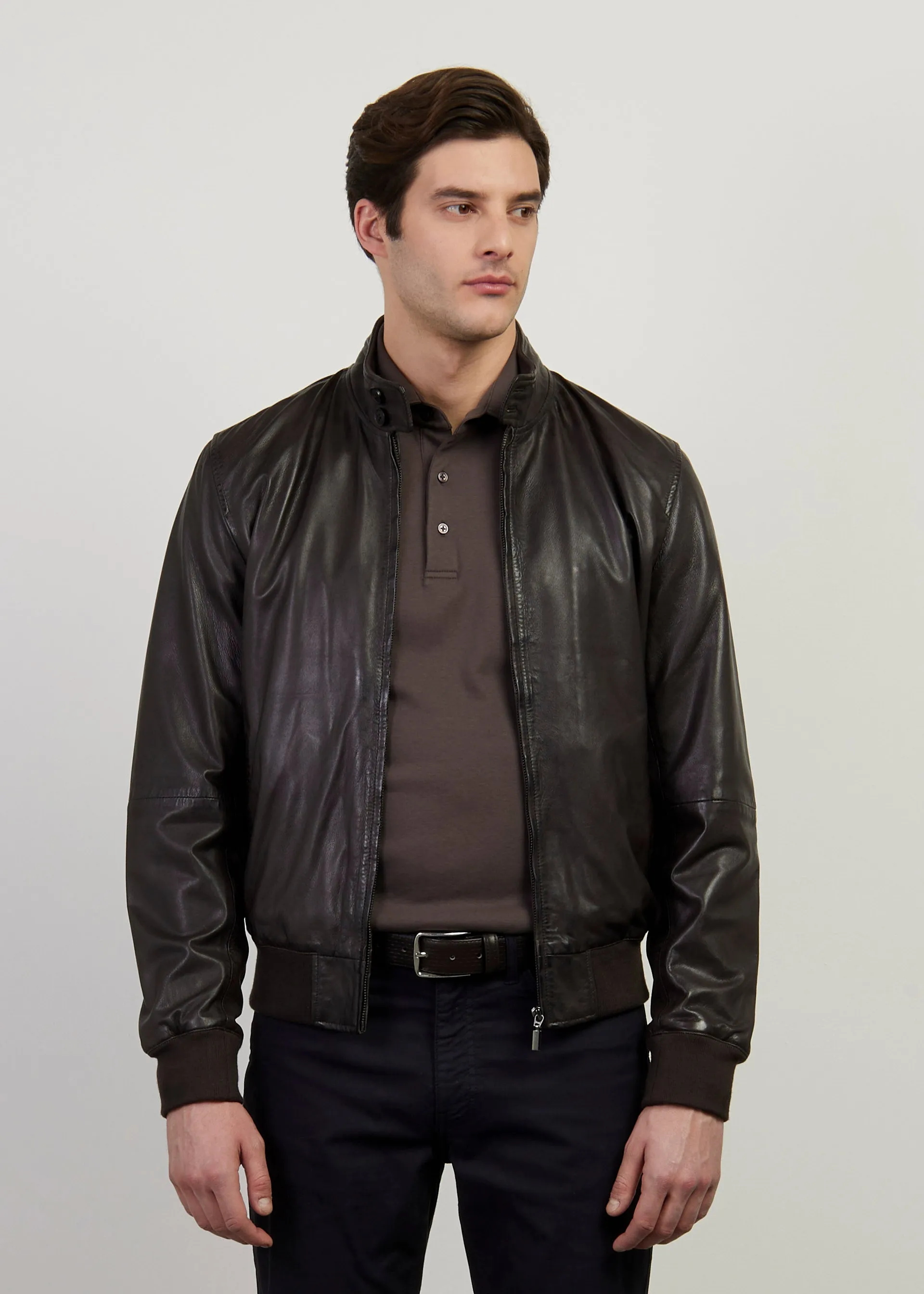 Bomber in vera pelle