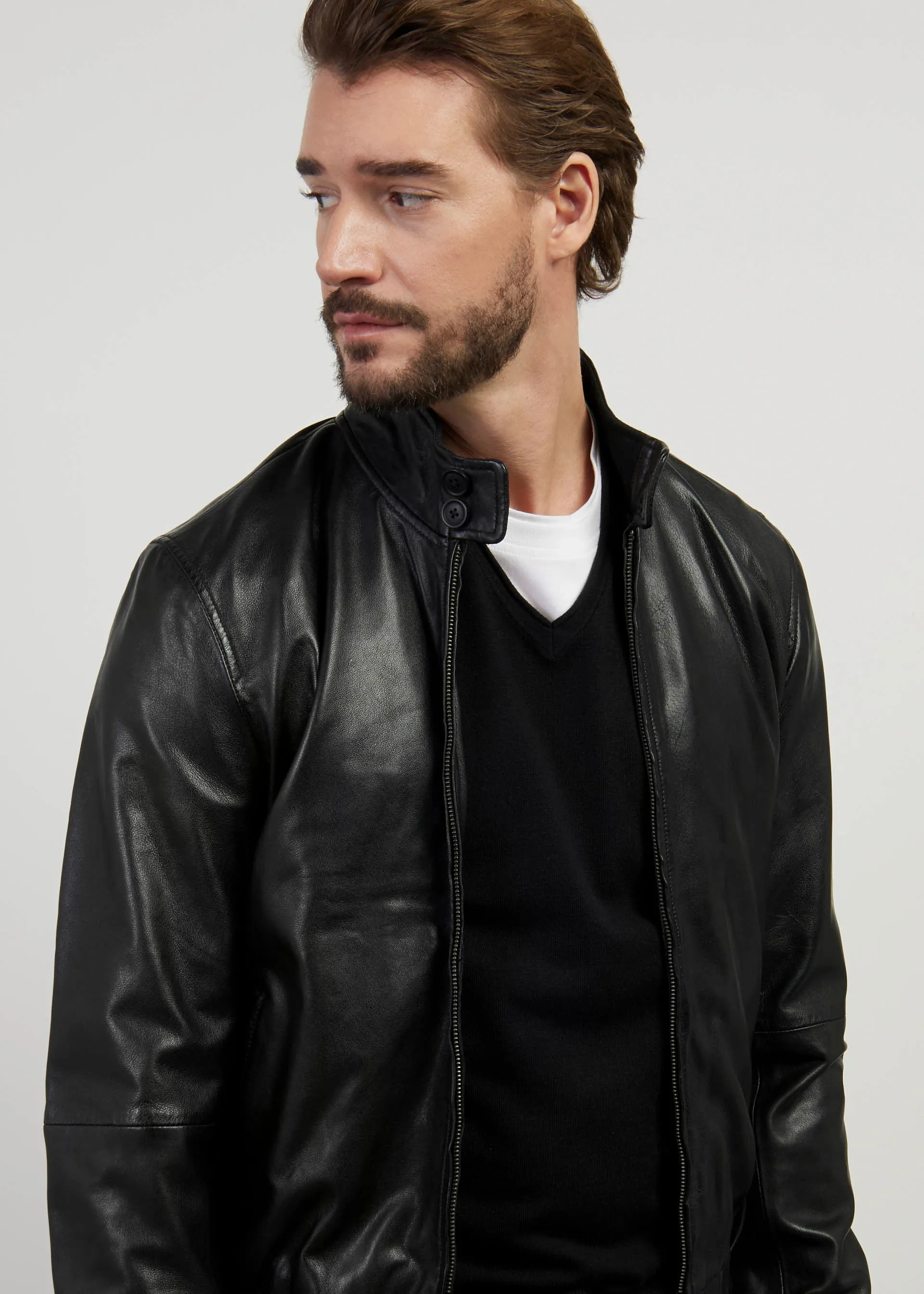 Bomber in vera pelle