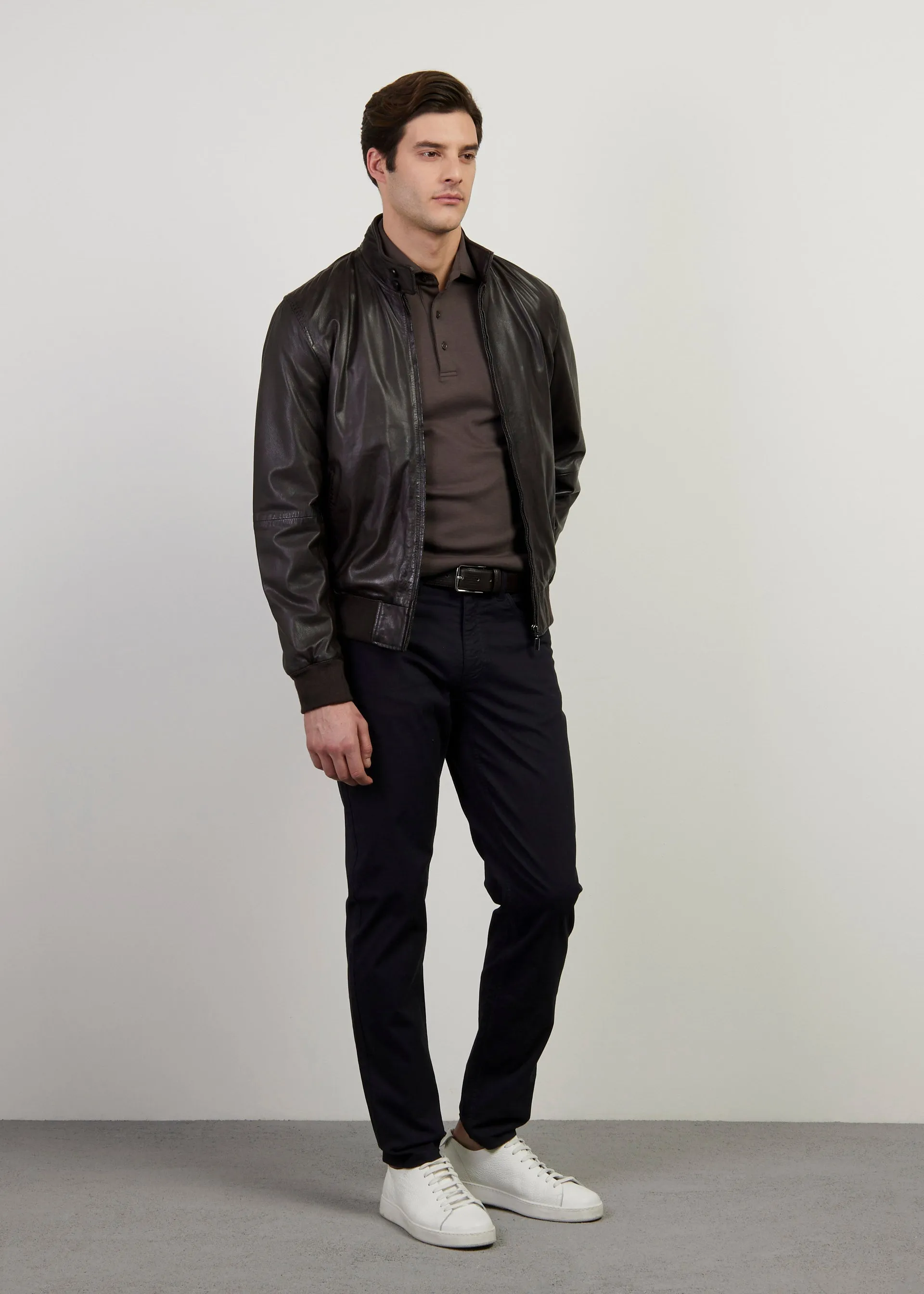 Bomber in vera pelle