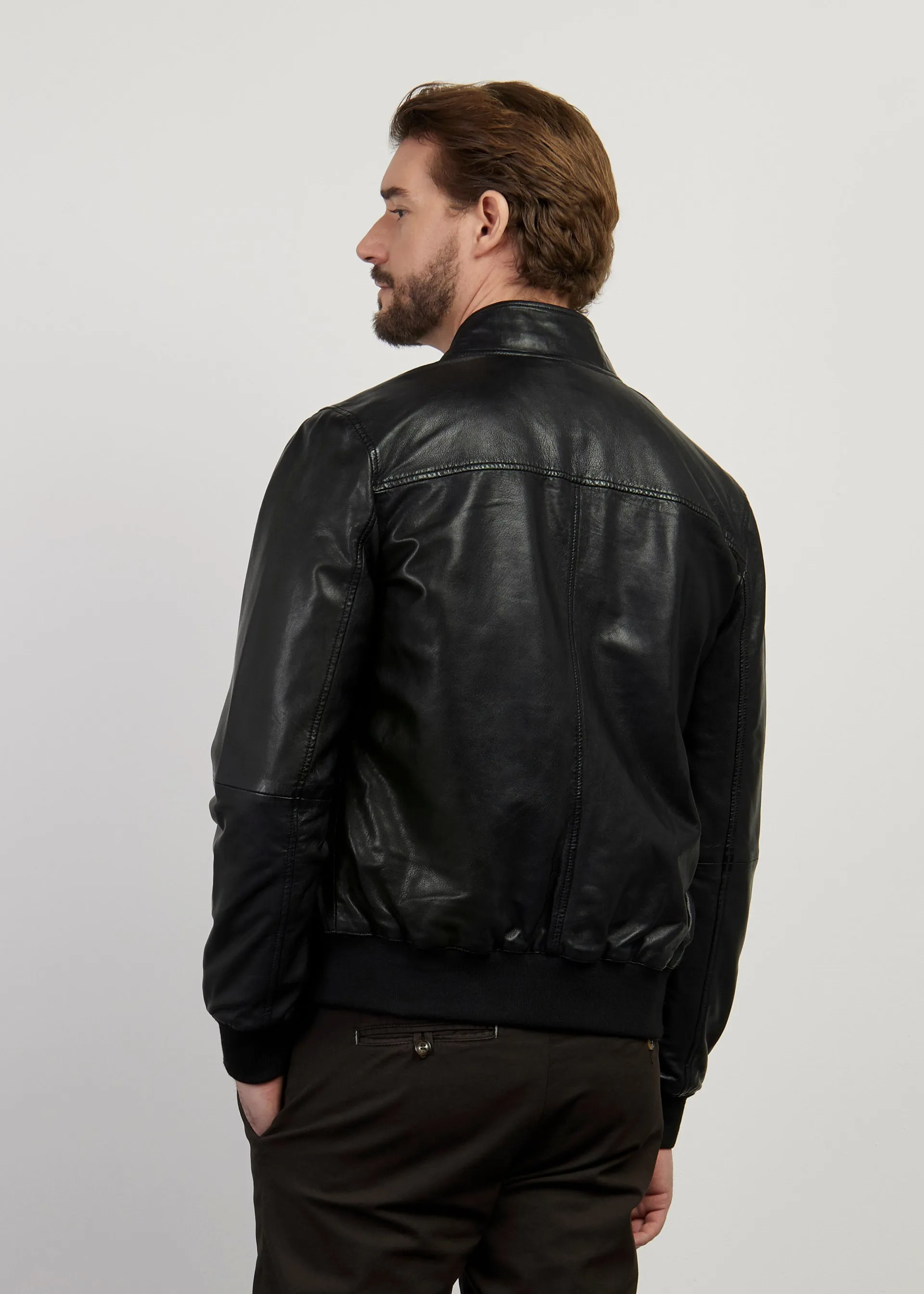 Bomber in vera pelle