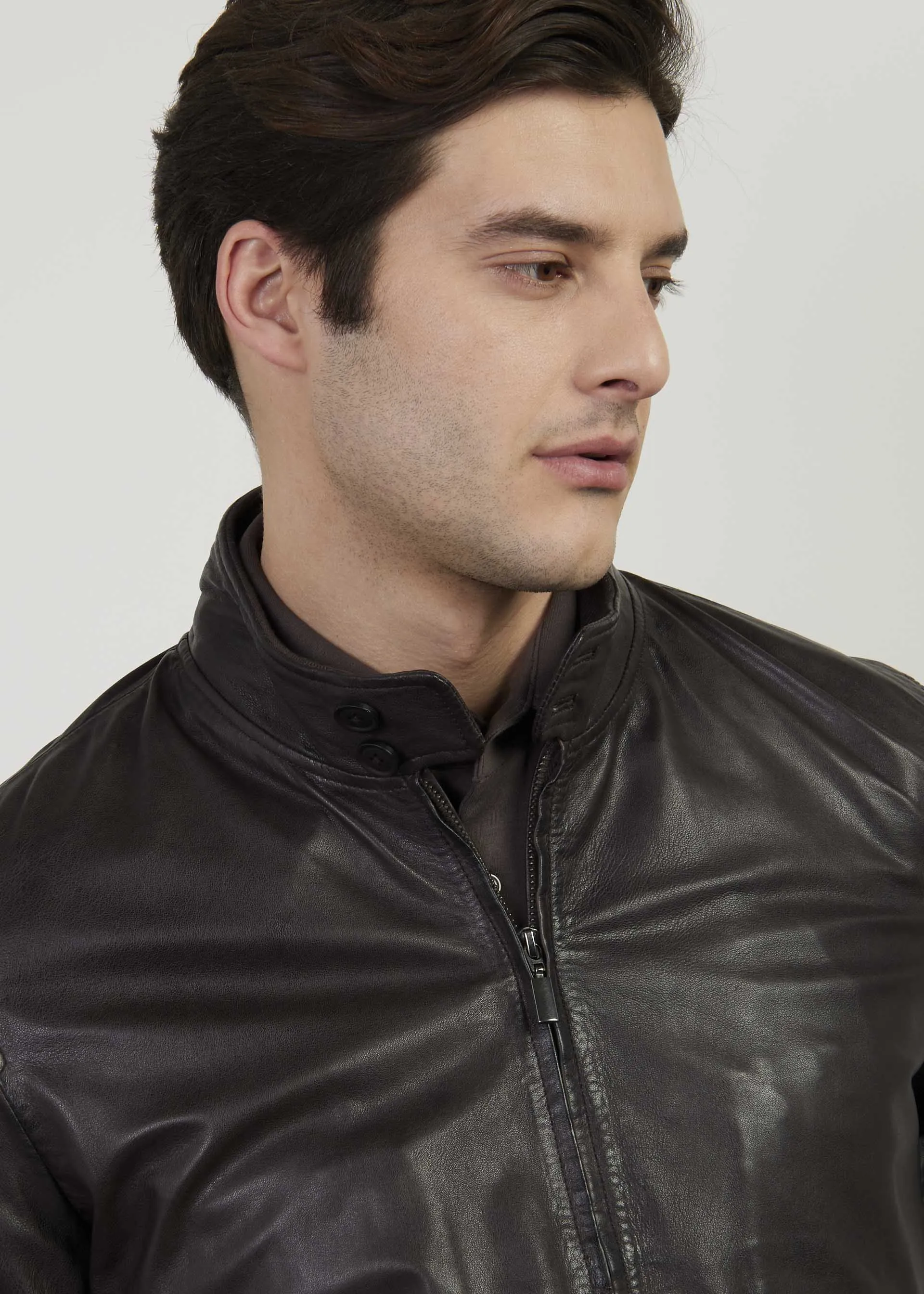 Bomber in vera pelle