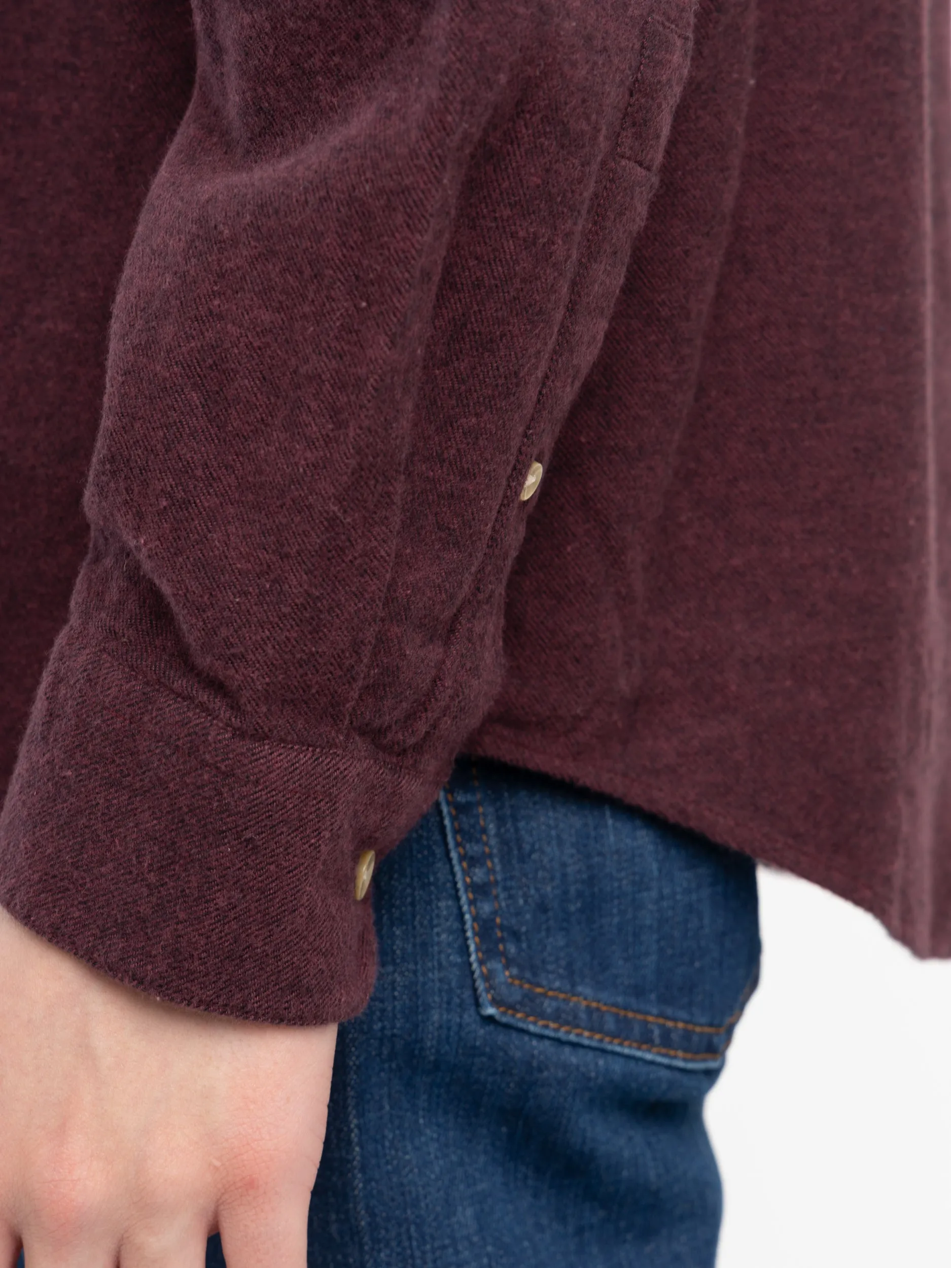 Bordeaux Teca Flannel Shirt