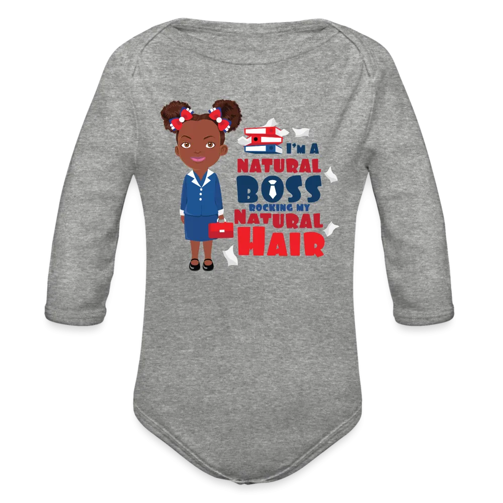 Boss Organic Long Sleeve Baby Bodysuit