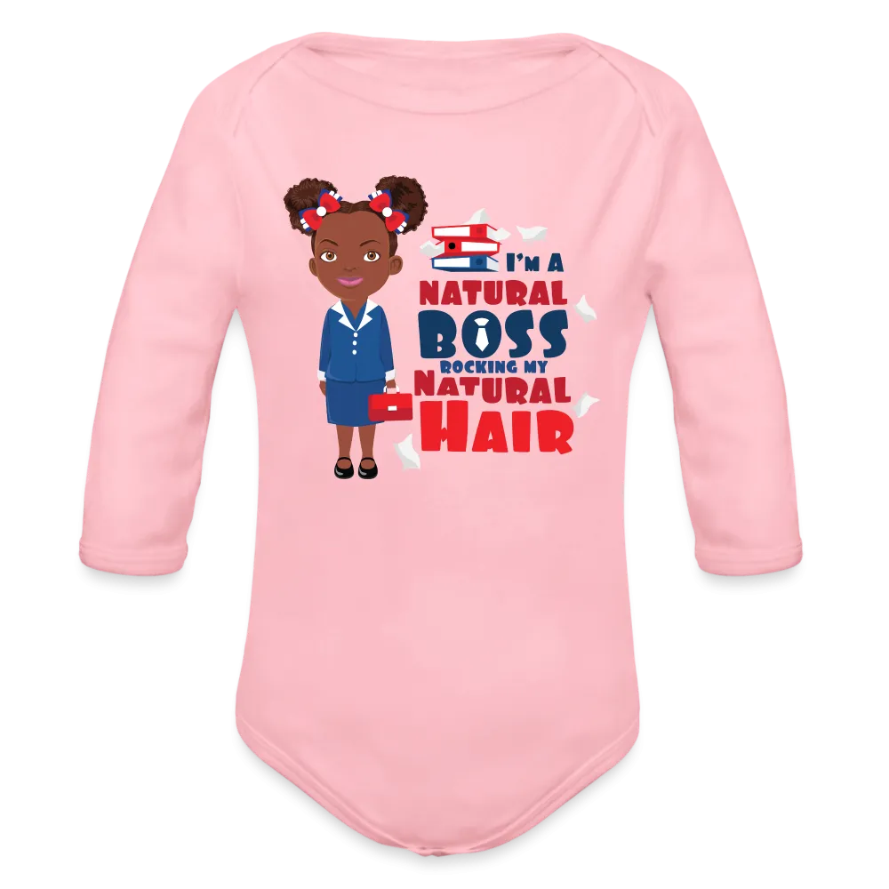 Boss Organic Long Sleeve Baby Bodysuit