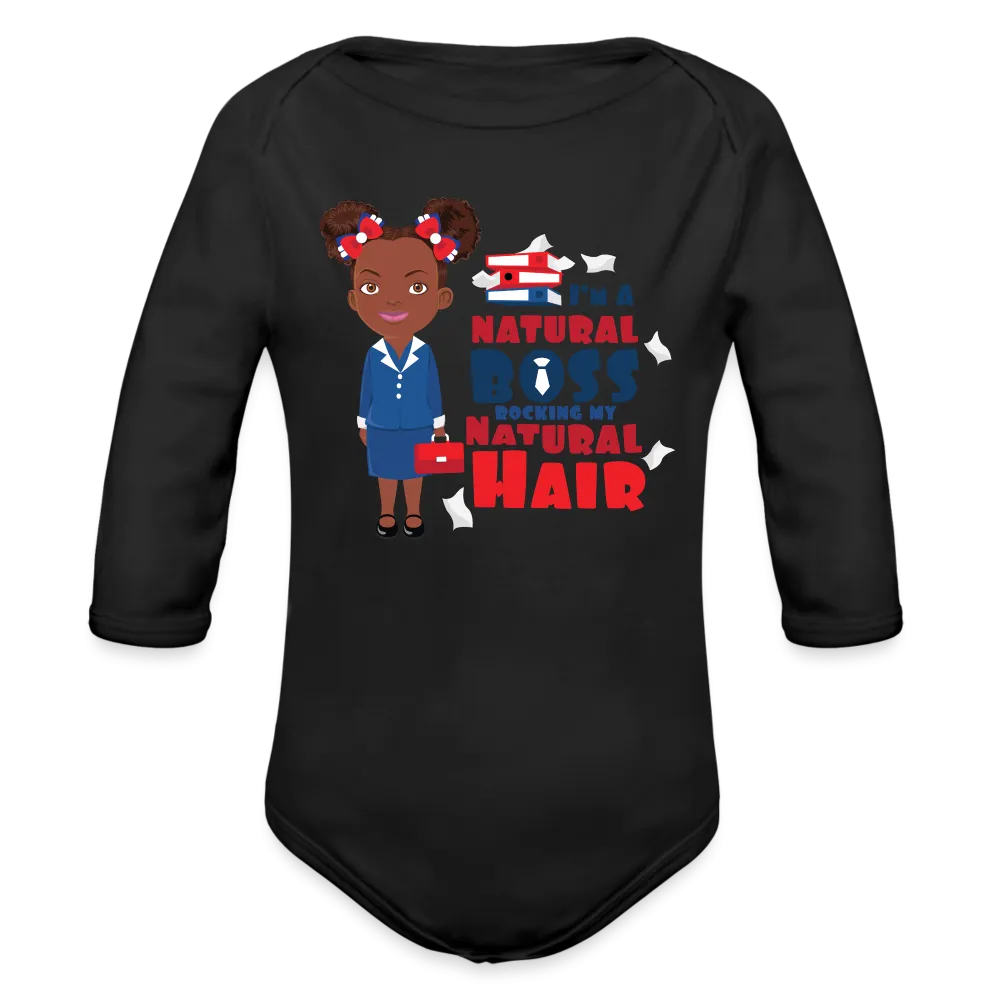 Boss Organic Long Sleeve Baby Bodysuit