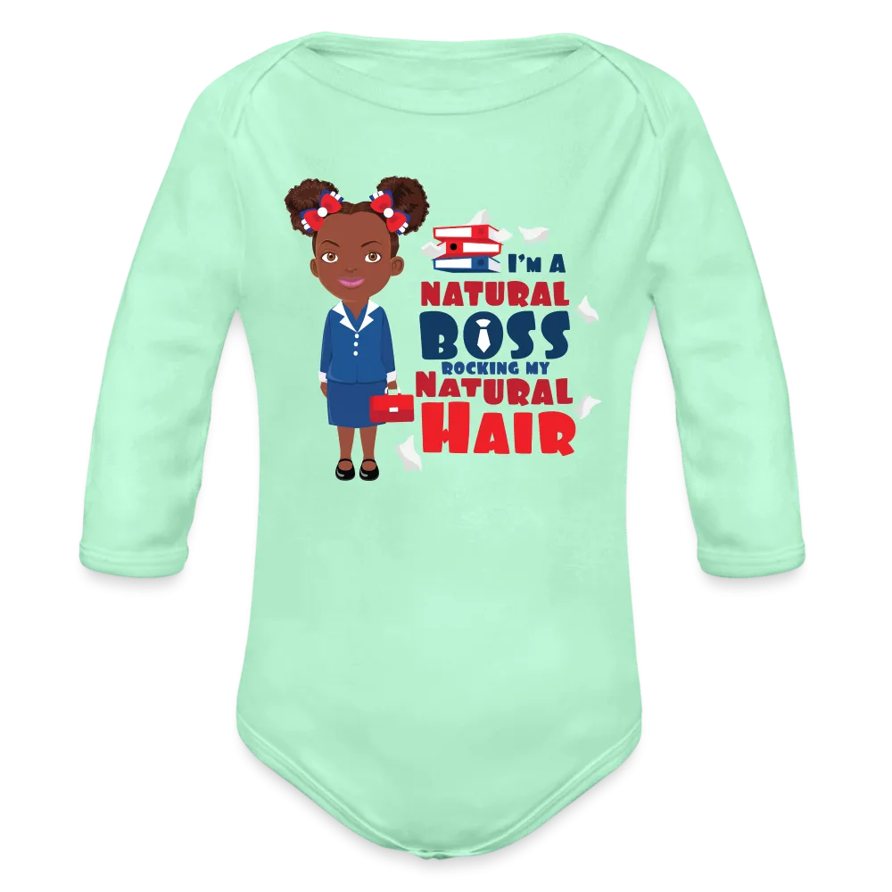 Boss Organic Long Sleeve Baby Bodysuit