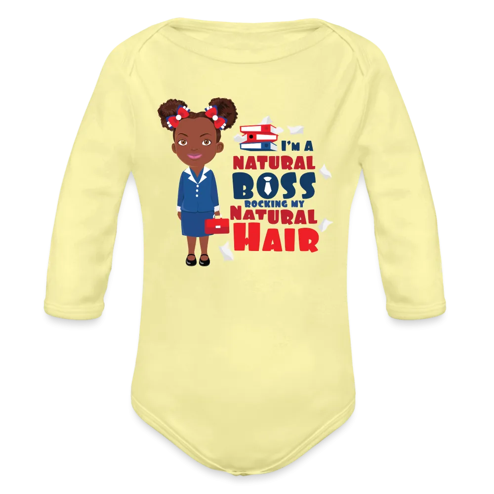 Boss Organic Long Sleeve Baby Bodysuit