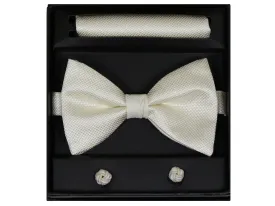 Boy's Bow Tie Box Set 22259 Ivory