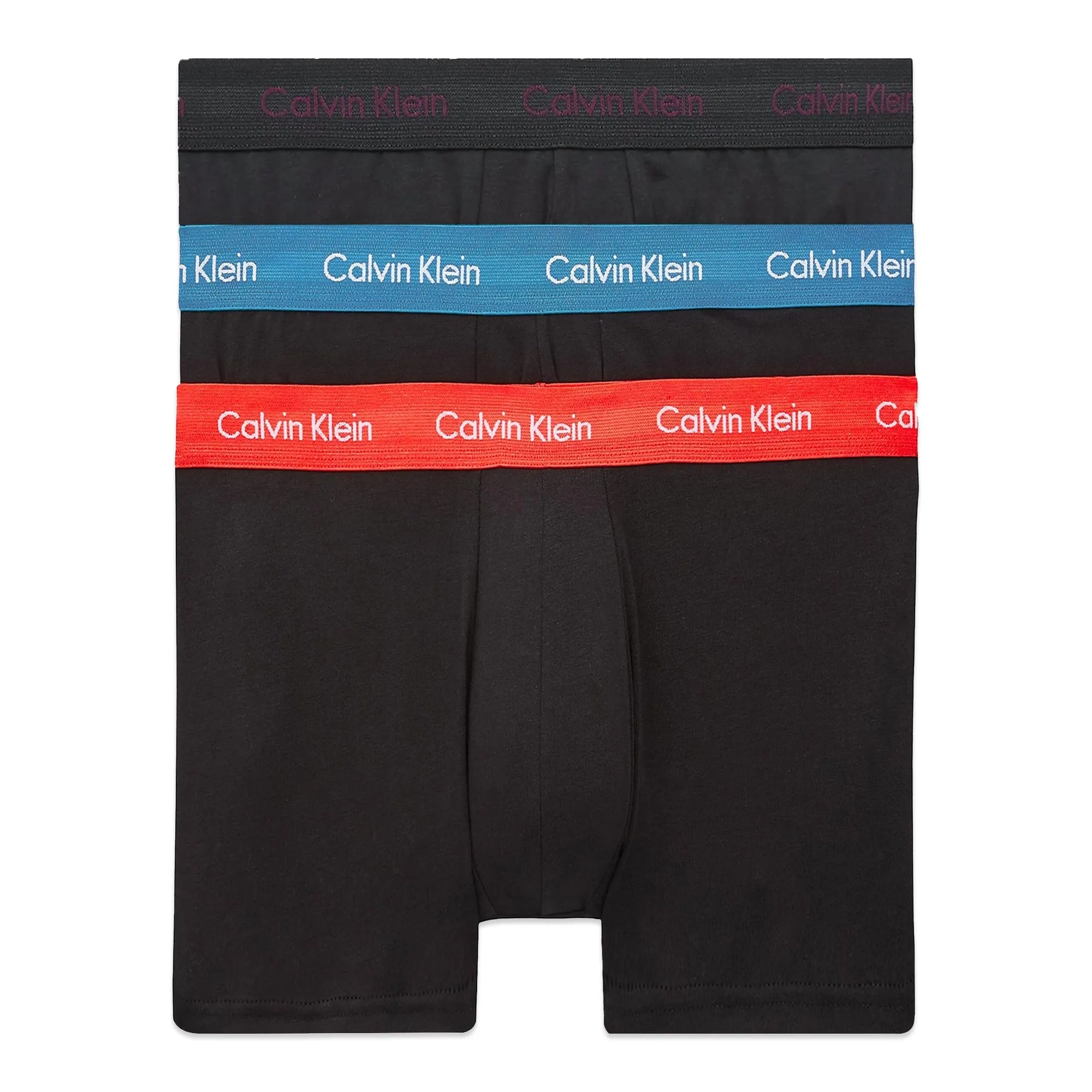 Calvin Klein Cotton Stretch Trunks - Purple/Blue Burst/Strawberry Field