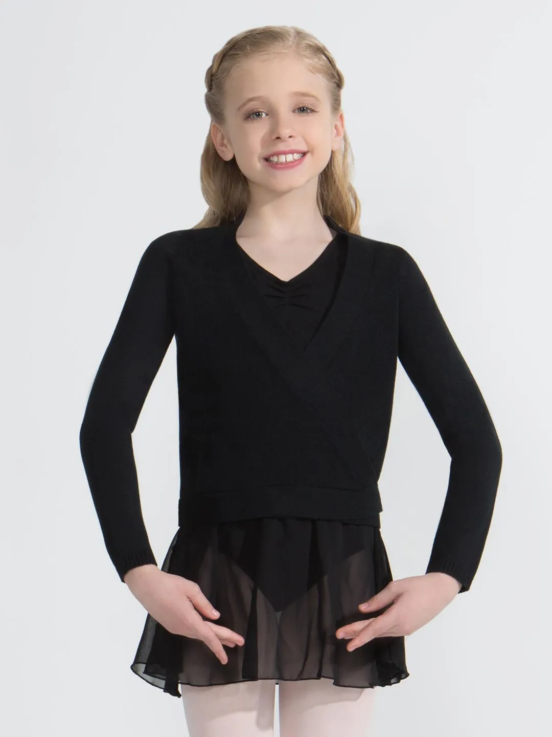 Capezio Kids Knit Wrap Sweater CK10949C