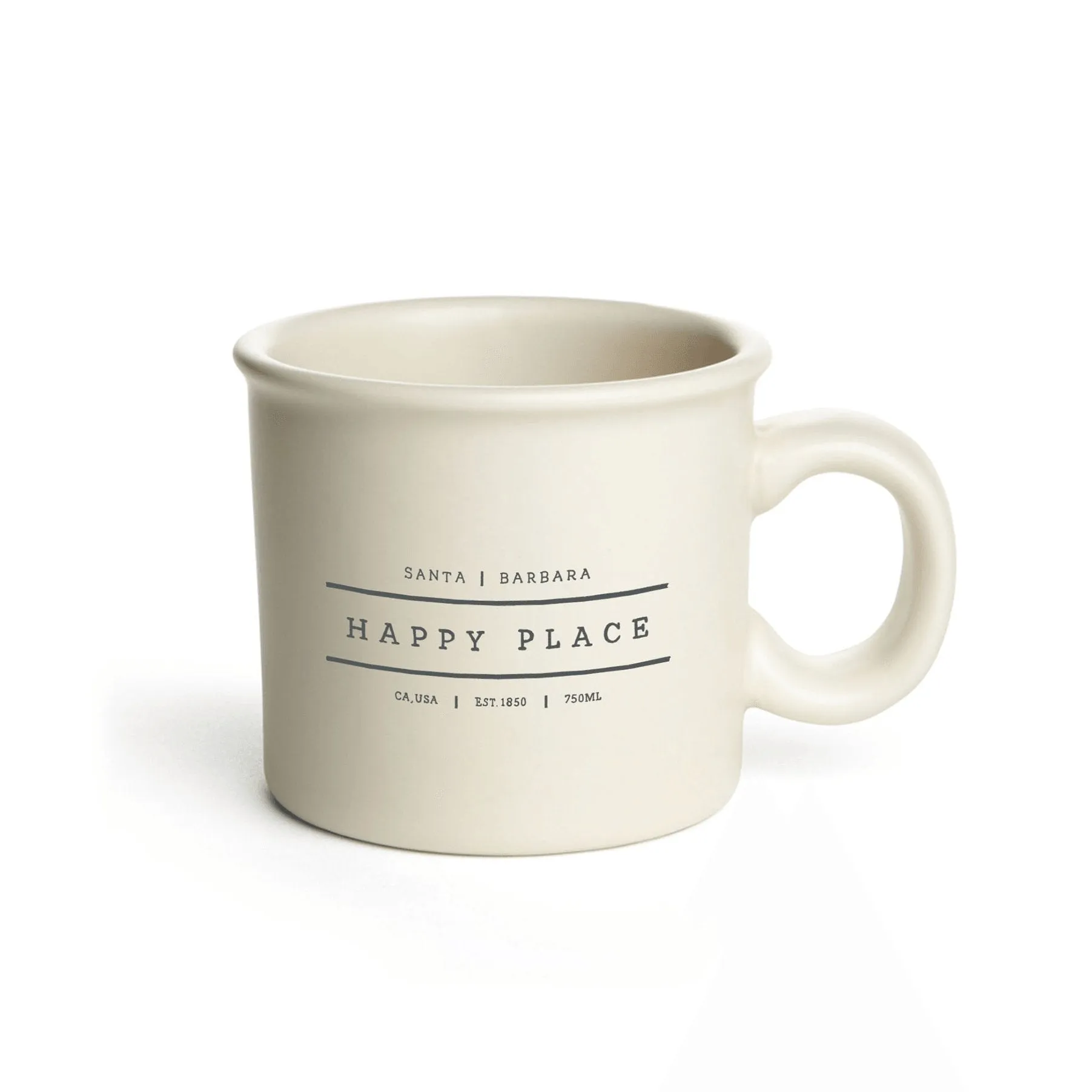 Handcrafted Ceramic Chunky Mug - Santa Barbara Happy Place Design