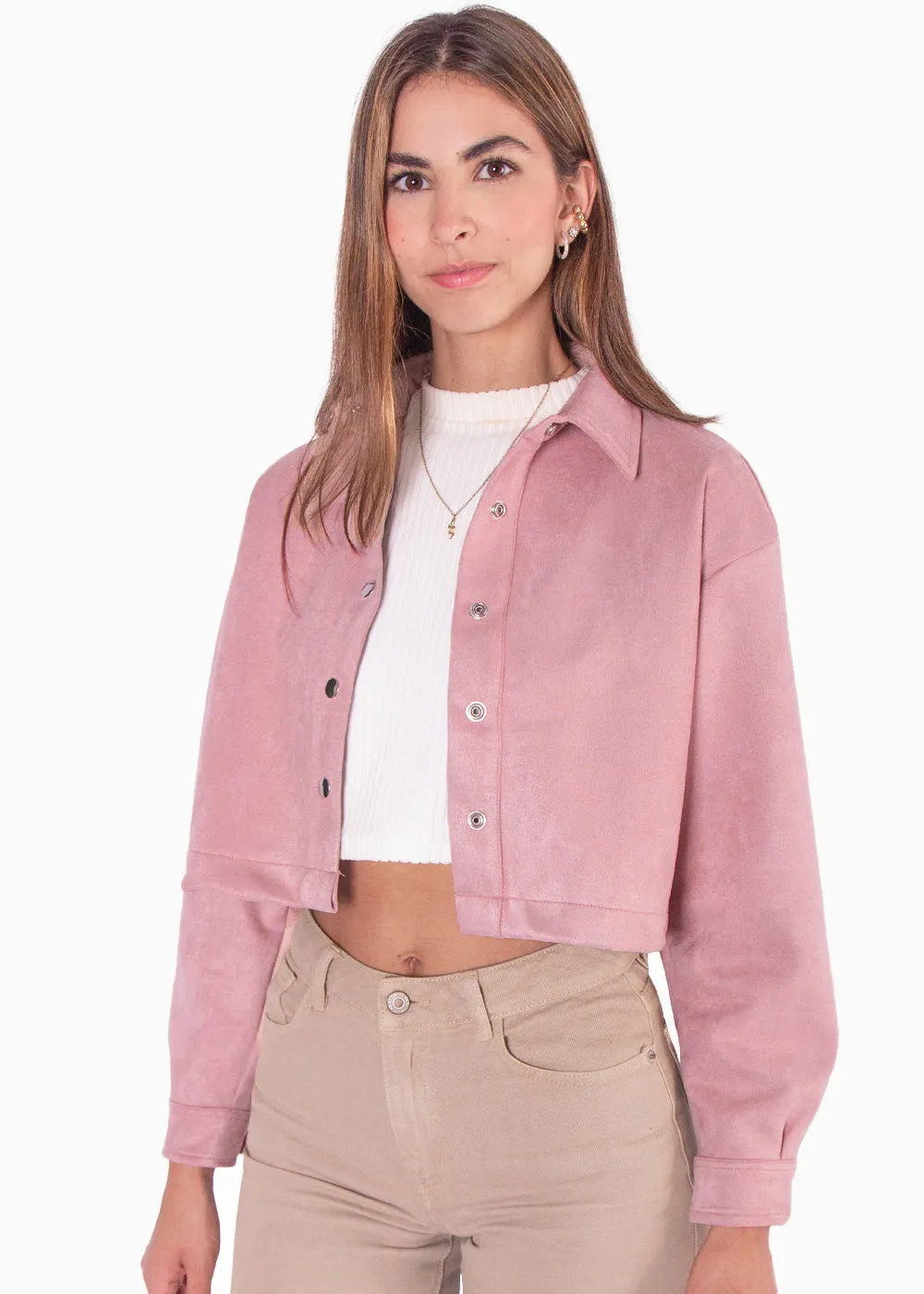 Chaqueta tipo gamuza corta - MADDELENA