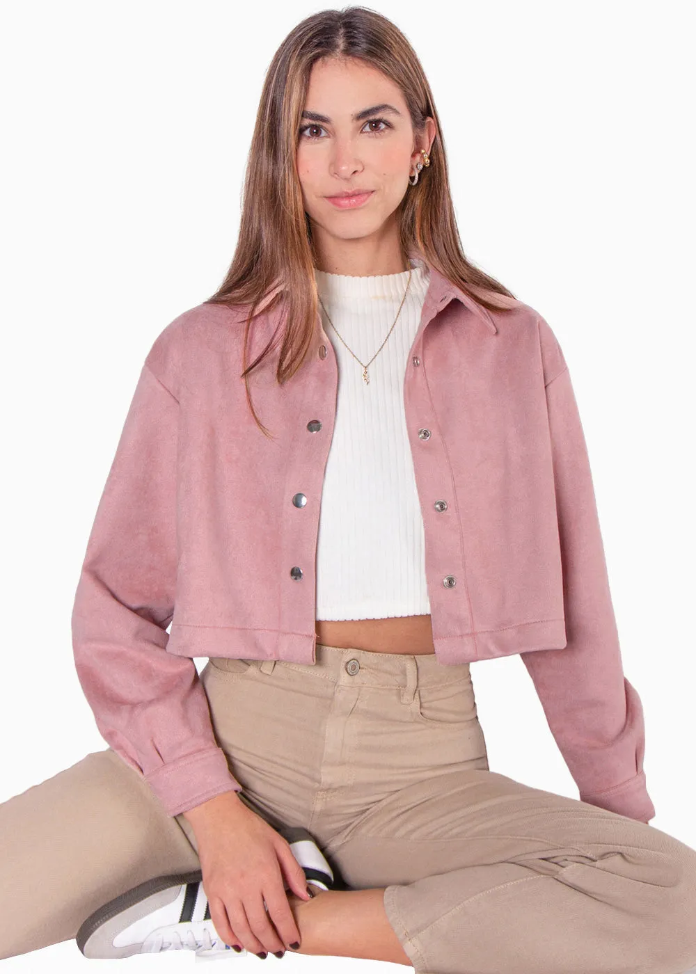 Chaqueta tipo gamuza corta - MADDELENA