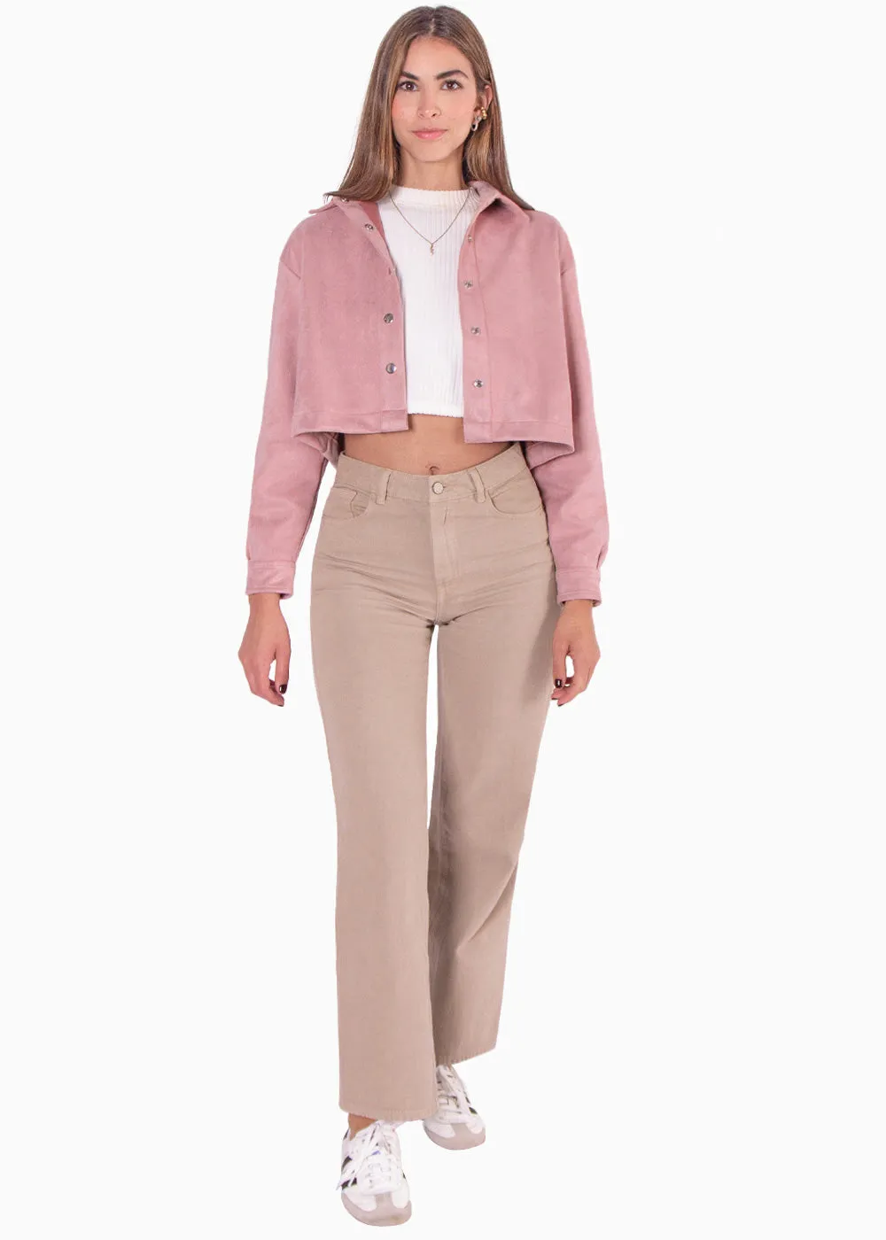 Chaqueta tipo gamuza corta - MADDELENA
