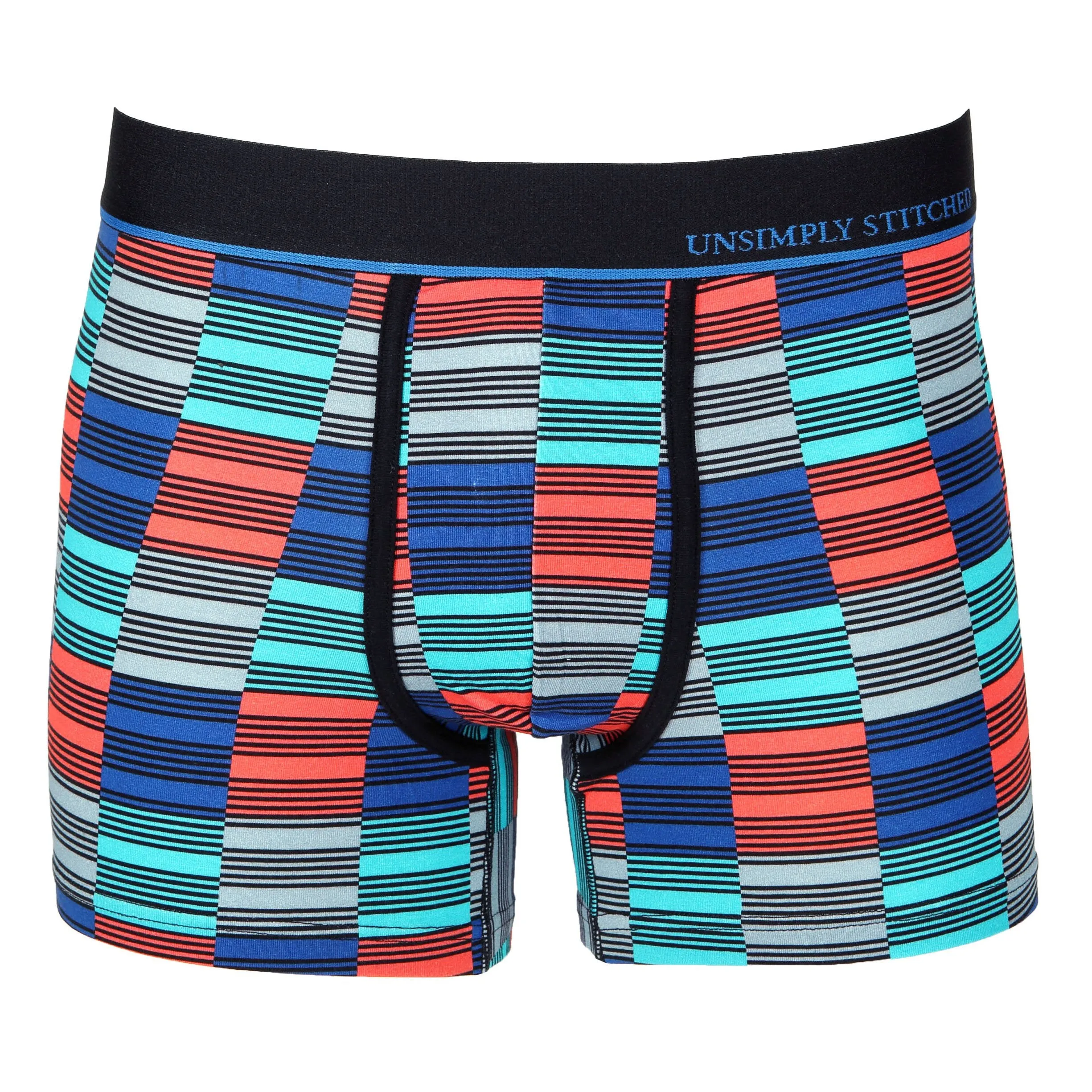 Checkered Stripe Boxer Trunk