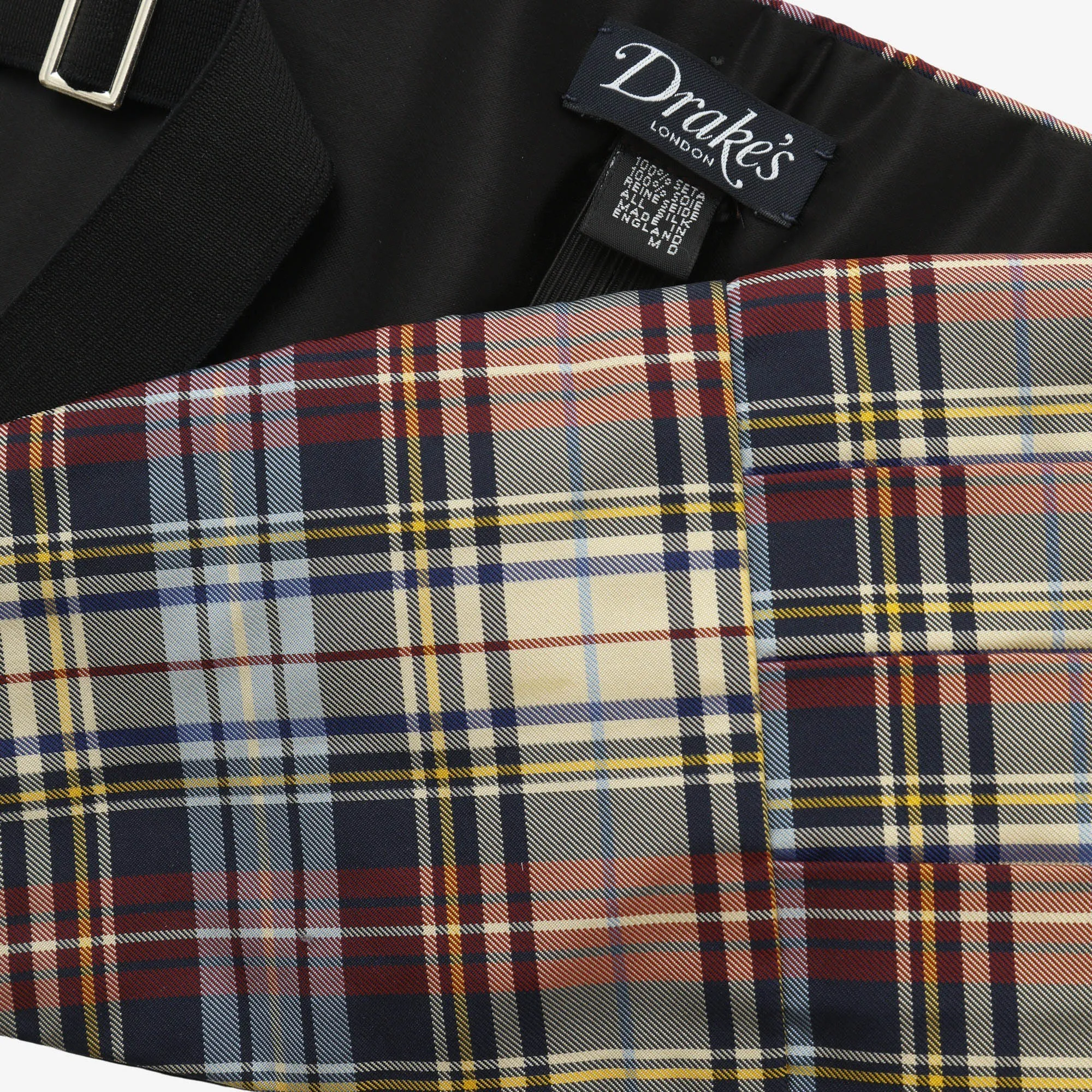 Chequered Silk Cummerbund