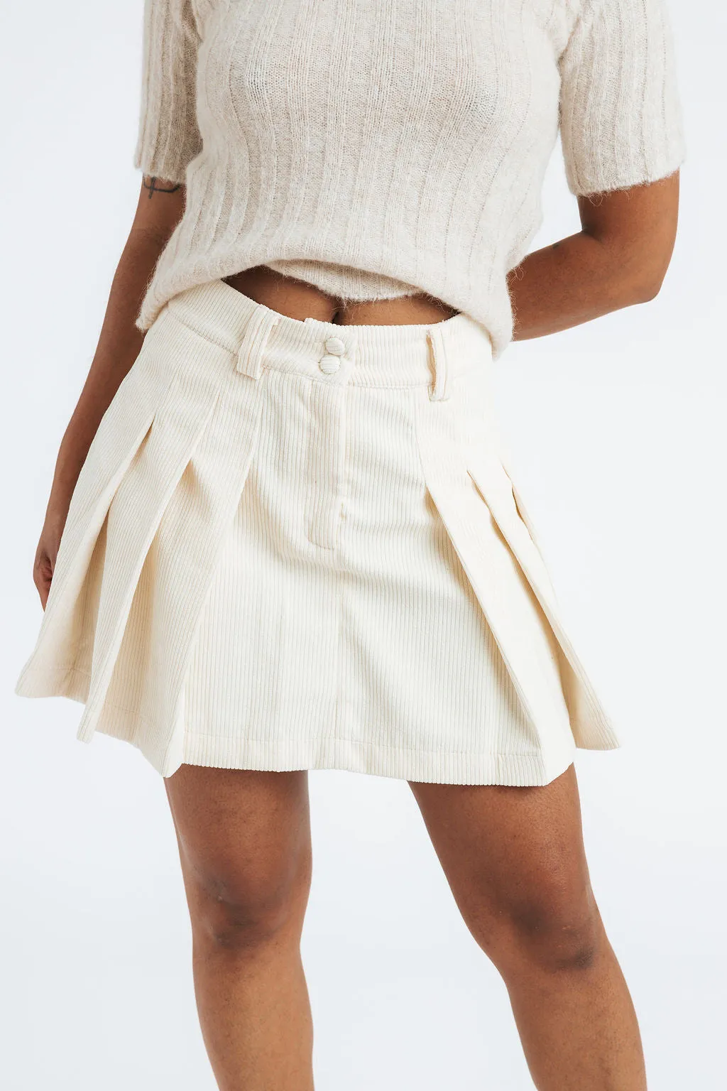 Cord skirt