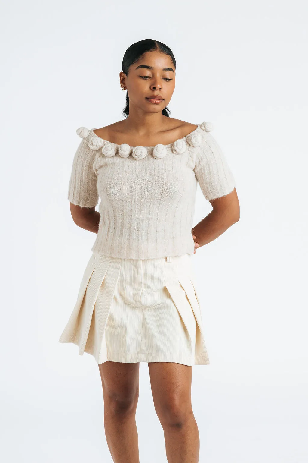 Cord skirt