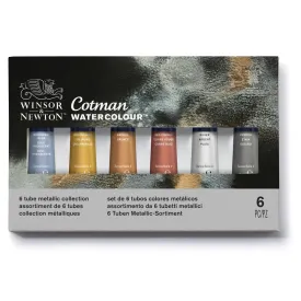 Cotman Watercolour Metallic Collection 6 Tubes Set