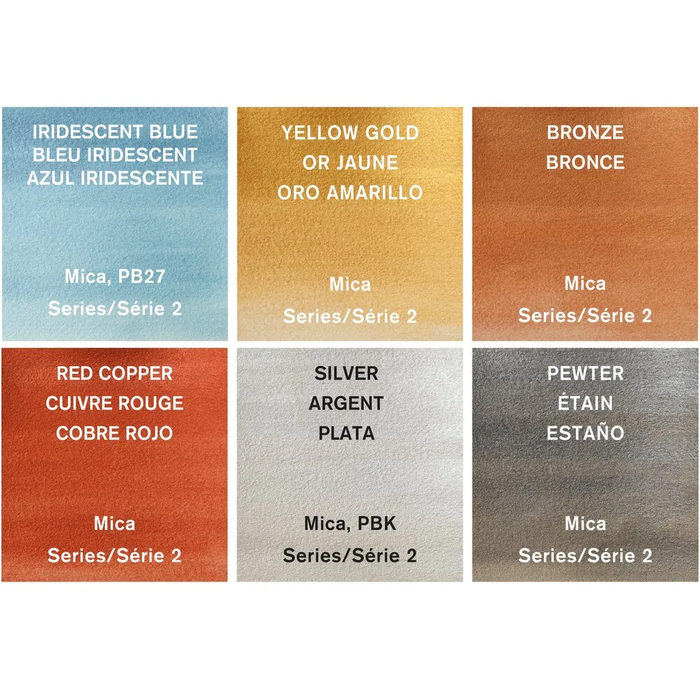 Cotman Watercolour Metallic Collection 6 Tubes Set
