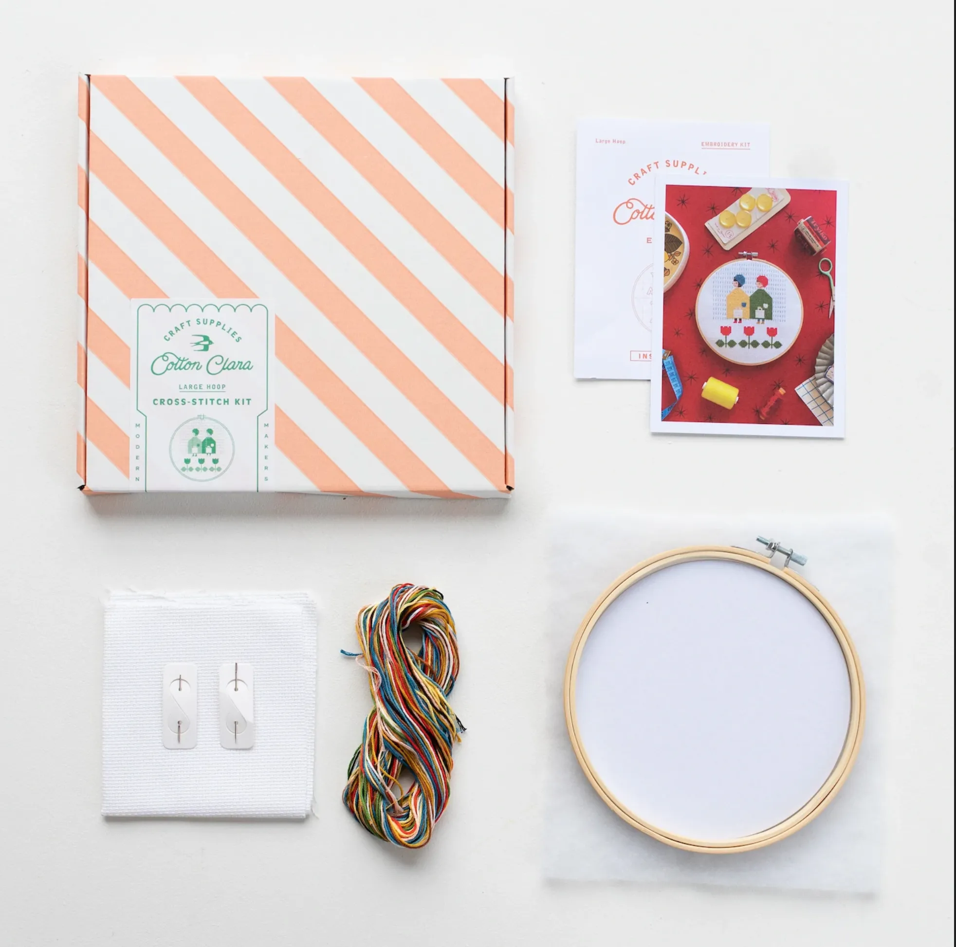 Cotton Clara : Cross Stitch Kit - Samantha Purdy Raincoats