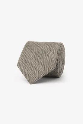 Cravatta fantasia herringbone marrone