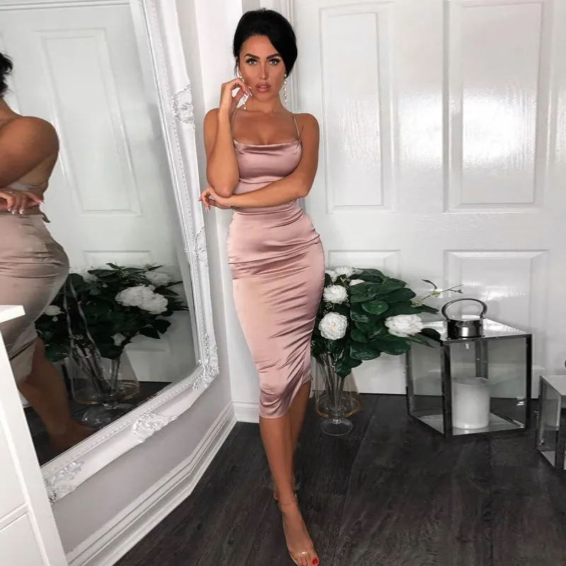 Dahlia Satin Dress