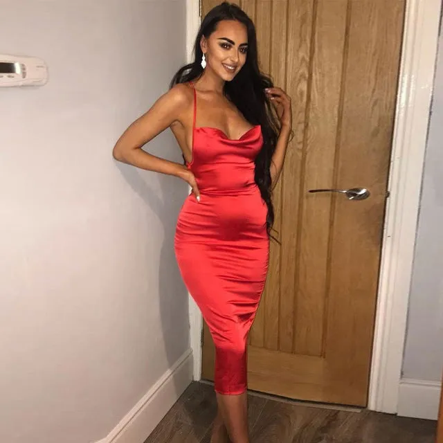 Dahlia Satin Dress